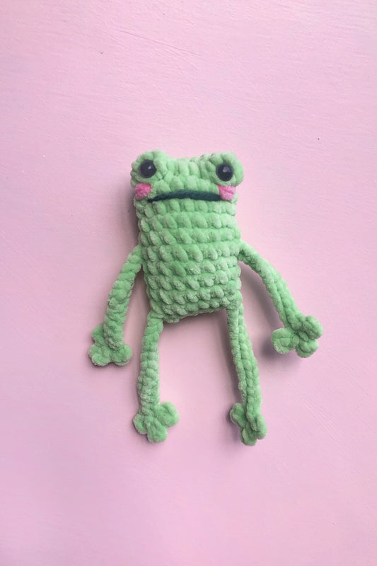 Custom Plush Leggy Crochet Froggies