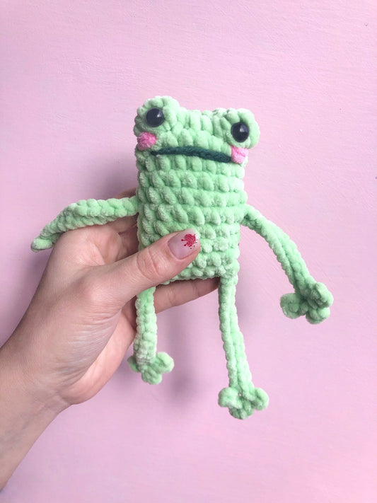 Custom Plush Leggy Crochet Froggies