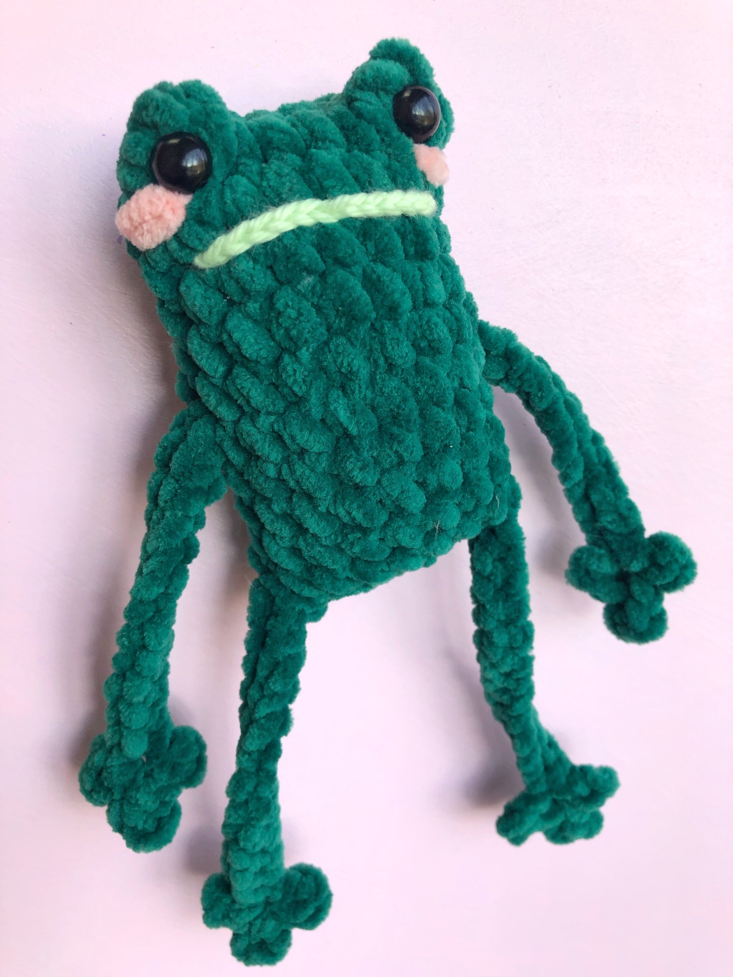 Custom Plush Leggy Crochet Froggies