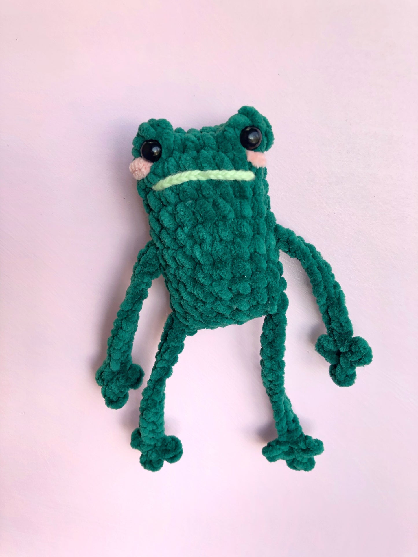 Custom Plush Leggy Crochet Froggies