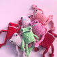 Custom Plush Leggy Crochet Froggies
